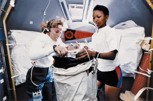 Space Shuttle Prints: Astronauts Dr. Jan Davis (left) and Dr