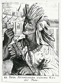 Sunlightportrait Prints: ATAHUALLPA (1502-1533). Portrait of Atahualpa