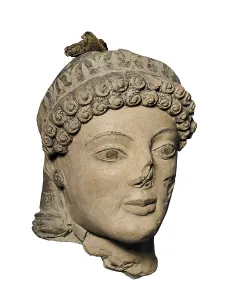 Archaic Prints: Athena. ca. 490 BC. Polychromatic terracotta