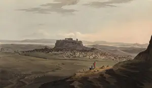 Topographical Prints: Athens, Greece, from the foot of Mt Anchesmus (modern Lykavitos) in 1809
