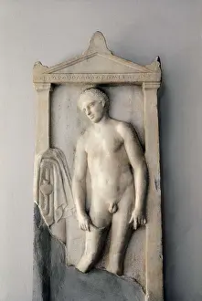 4th C Prints: Athlete giving himself a massage with a strigil