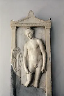 4th C Prints: Athlete giving himself a massage with a strigil