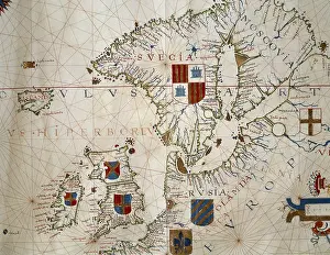 Great Britain Prints: Atlas by Ferno Vaz Dourado, 1571