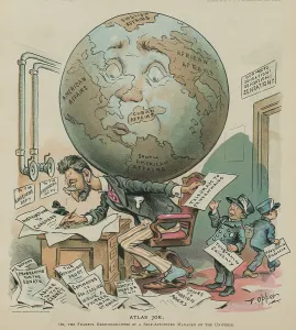 Communication Prints: Atlas Joe; or, the Fearful Responsibilities of a Self-Appointed Manager of the Universe