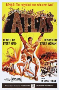 Lifting Prints: ATLAS, US poster, Michael Forest (center), 1961