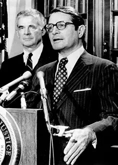 Richardson Prints: Attorney General Elliot Richardson (right)