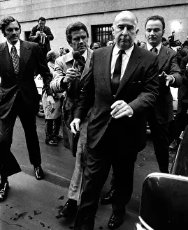 Mitchell Prints: Former Attorney General John Mitchell leaving Federal Court where he pleaded not guilty to charges of perjury