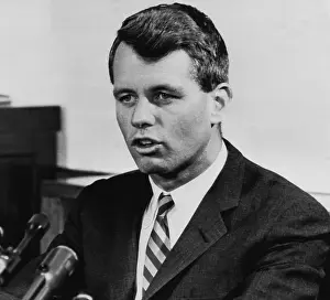 Kennedy Prints: Attorney General Robert F. Kennedy announcing indictment of U