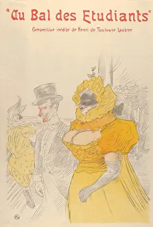 Lcgr1704 Prints: Au Bal des Etudiants, by Henri de Toulouse-Lautrec