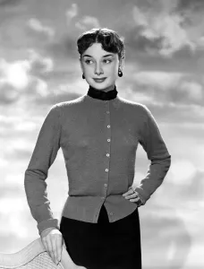 Cardigan Prints: Audrey Hepburn, ca. 1950s
