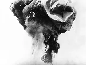 Auguste Prints: Auguste Piccard's balloon destroyed by fire