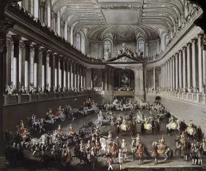 Knight Prints: Austria (1743). Parade of the Spanish horse riding in Vienna