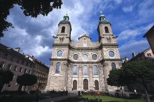 Cathedrals Prints: AUSTRIA. Innsbruck. Cathedral of Innsbruck (1717-1724)