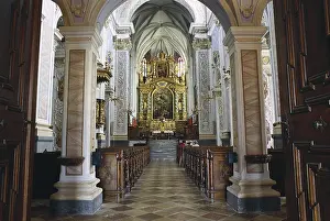 Austria Prints: AUSTRIA. Krems. Gttweig Abbey. Church inside the monastery