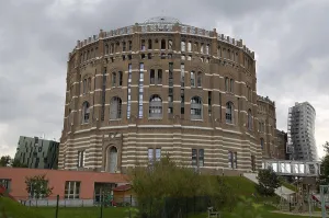 Viennese Prints: AUSTRIA. Vienna. Gasometer City