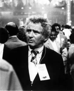 Mailer Prints: Author Norman Mailer at a political convention in 1972