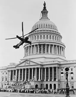 Helicopter Prints: Autogiro airplane, similar to a helicopter