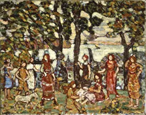 Prendergast Prints: Autumn, by Maurice Brazil Prendergast