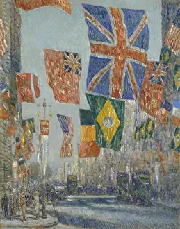 Automobiles Prints: AVENUE OF THE ALLIES, GREAT BRITAIN