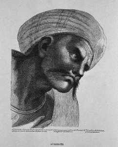 Philosopher Prints: Averroes (1126-98), Moorish Islamic philosopher and physician