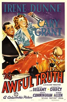 Dunne Prints: THE AWFUL TRUTH, Cary Grant, Irene Dunne, 1937