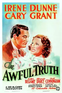 THE AWFUL TRUTH, US poster, from left: Cary Grant, Irene Dunne, 1937