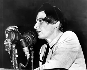 Novelist Prints: Ayn Rand testifying before House Un-American Activities Committee as a friendly witness