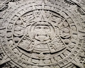 United Mexican States Prints: Aztec calendar. 1479. Basalt. Aztec art
