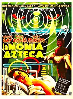 Mummy Prints: AZTEC MUMMY, (aka LA MOMIA AZTECA), Mexican poster, Rosa Arenas (aka Rosita Arenas), 1957