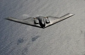 Bombers Prints: B-2 stealth bomber in flight over the Pacific Ocean. March 10 2009. (BSLOC_2011_12_237)