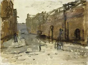 Abstract Prints: De Baan in Rotterdam, by George Hendrik Breitner