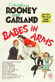 Films By Busby Berkeley Prints: BABES IN ARMS, Mickey Rooney, Judy Garland, 1939