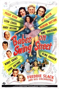 Hutton Prints: BABES ON SWING STREET, US poster