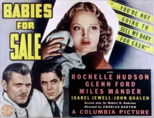 Unknown Actor Prints: BABIES FOR SALE, Glenn Ford (center), 1940