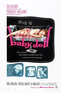 Laying Down Prints: BABY DOLL, Carroll Baker (top and bottom left), 1956