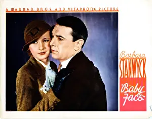 Brent Prints: BABY FACE, Barbara Stanwyck, George Brent, 1933