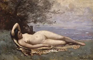 Coast Prints: BACCANTE BY THE SEA, by Camille Corot