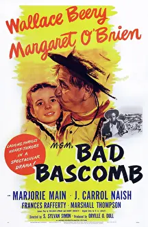 Images Dated 13th June 2015: BAD BASCOMB, US poster, from left: Margaret O'Brien, Wallace Beery, 1946