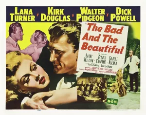 Lana Prints: THE BAD AND THE BEAUTIFUL, from left: Kirk Douglas