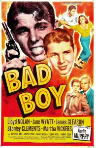 Murphy Prints: BAD BOY, US poster, center: Audie Murphy