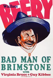 Sombrero Prints: THE BAD MAN OF BRIMSTONE, US poster art, Wallace Beery, 1937