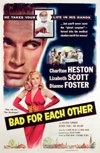 Lizabeth Prints: BAD FOR EACH OTHER, Charlton Heston, Lizabeth Scott, 1953
