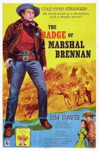 Images Dated 5th June 2014: THE BADGE OF MARSHAL BRENNAN, US poster art, Jim Davis, 1957
