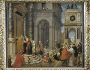 BADILE, Antonio (1518-1560). Presentation of Jesus in Temple. 1st half 16th c. Renaissance art. Cinquecento. Oil on canvas. ITALY. Turin. Galleria Sabauda (Sabauda Gallery)