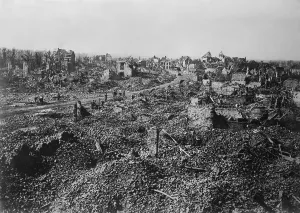 Road Prints: Bailleul, France, received constant Allied shelling from April to July 1918