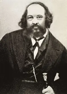 Black And Whiteportrait Prints: BAKUNIN, Mikhail Aleksandrovich (1814-1876)
