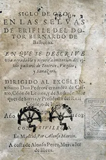 Foreground Prints: BALBUENA, Bernardo de (1568-1627)