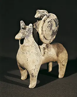 Latium Prints: Balm vase with a warrior on horseback