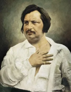 Center Prints: BALZAC, Honor de (1799-1850). Portrait of Balzac after a daguerreotype