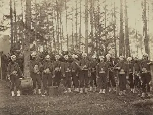 Union Army Prints: Band of 114th Pennsylvania Infantry in front of Petersburg, Va. August, 1864